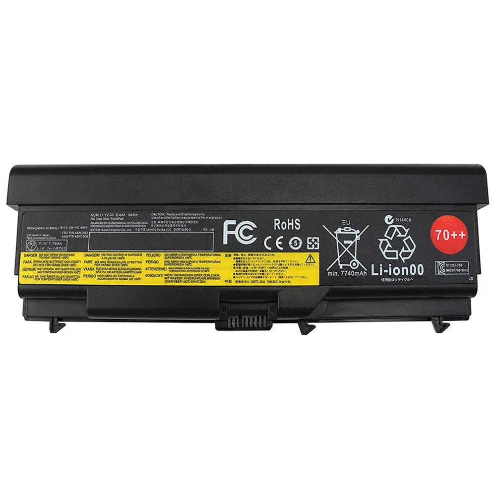 Replacement Laptop Battery for Lenovo ThinkPad T430, L430, L530, W530 – 11.1V 7800mAh Li-Polymer