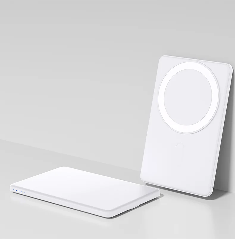 Banco de Energía Magnético Inalámbrico de 5000mAh con Carga Rápida de 15W - Estación de Energía Mini Portátil